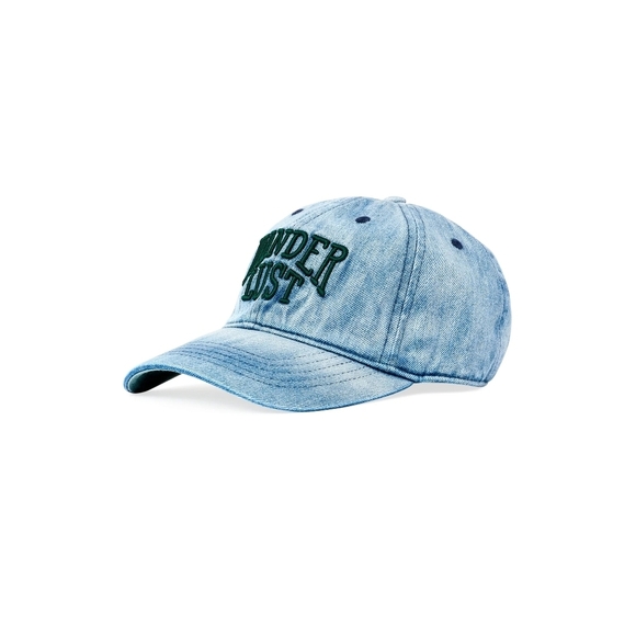 Baseball Cap "Wanderlust" Washed Denim -BRAND NEW Time & Tru Adventure Cabincore - Picture 2 of 4
